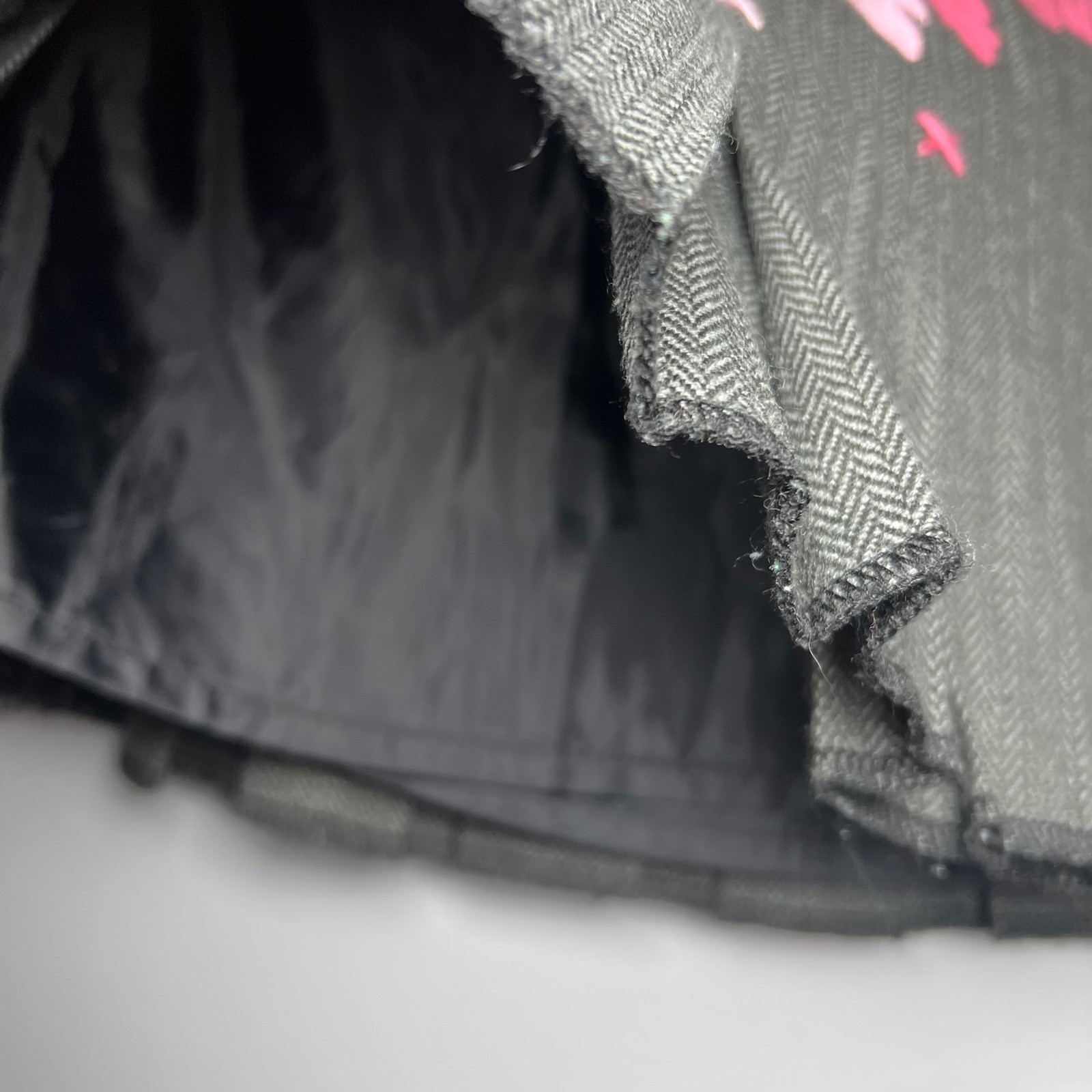 Wet Seal Pleated Mini Skirt Gray Herringbone Flower Size 3 Grunge Schoolgirl