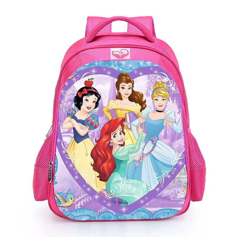 16“ Snow/White Princess Kids Backpack School Shoulder Bags Daily Bags Mochila