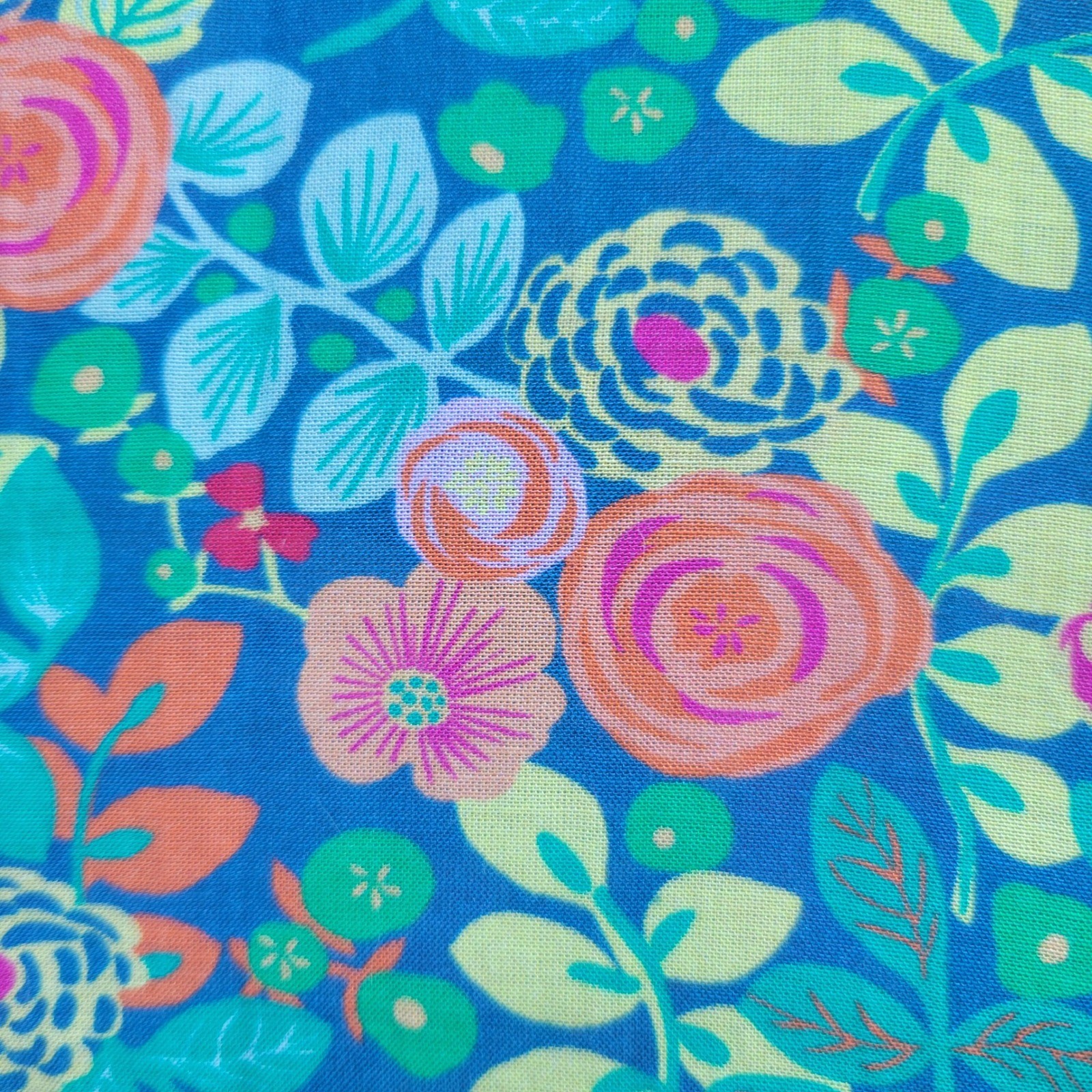 Sundance Rosie Vine Floral Long Puff Sleeve Button Up Blouse PXS Blue Green Boho