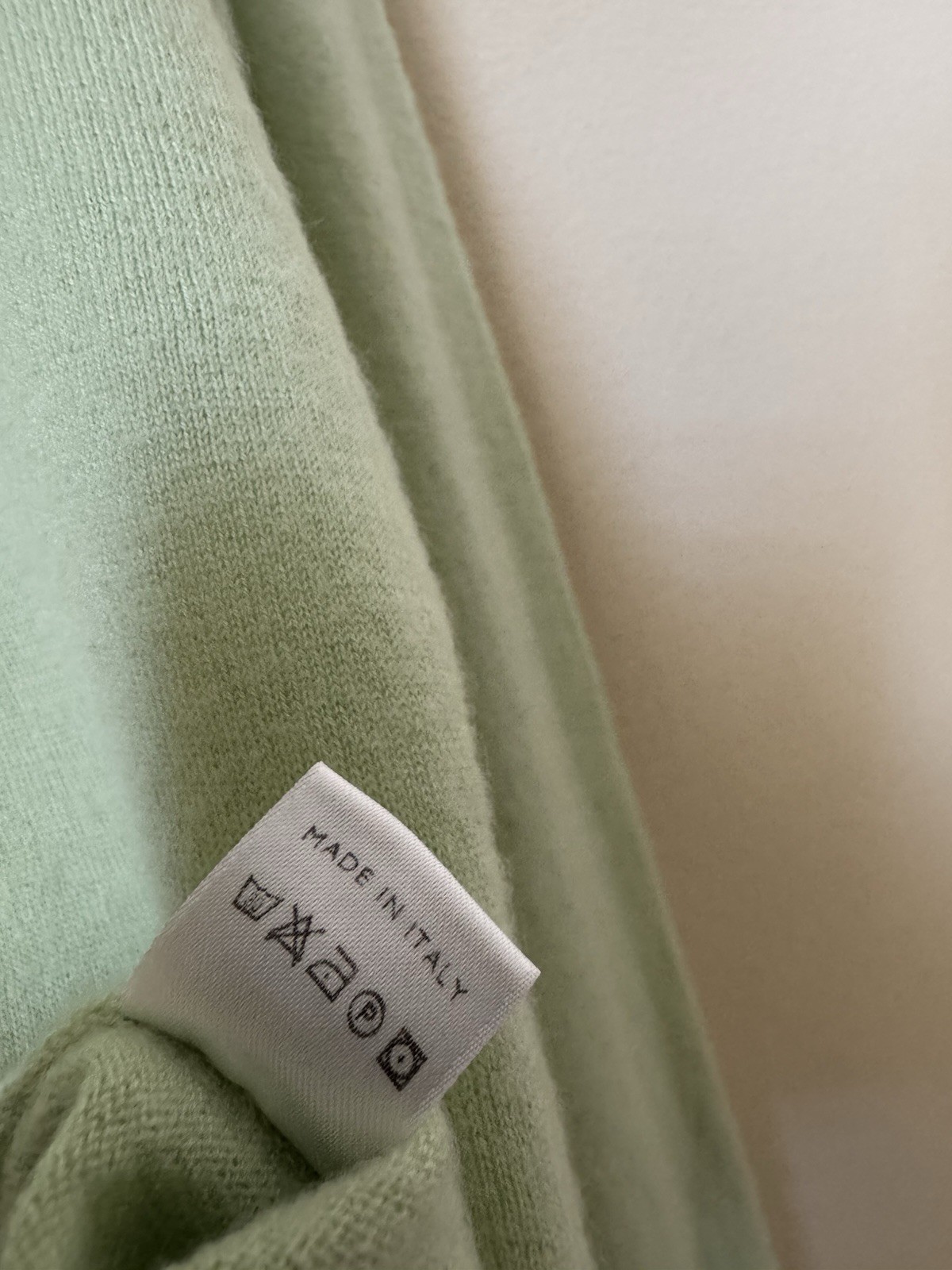 Loro Piana 100% Cashmere Polo Shirt Mint Green 50