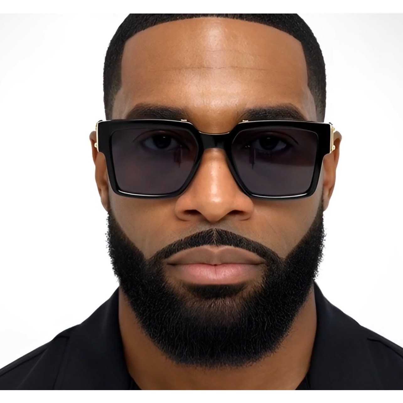 Designer Shield Sunglasses Black Lens Fashion Outdoor Driving Hip Hop Lentes New