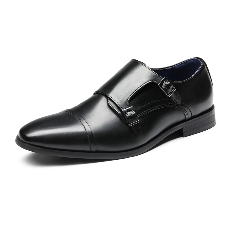 Bruno Marc Men’s Dress Loafer Shoes Monk Strap Slip On Pull-On Loafers