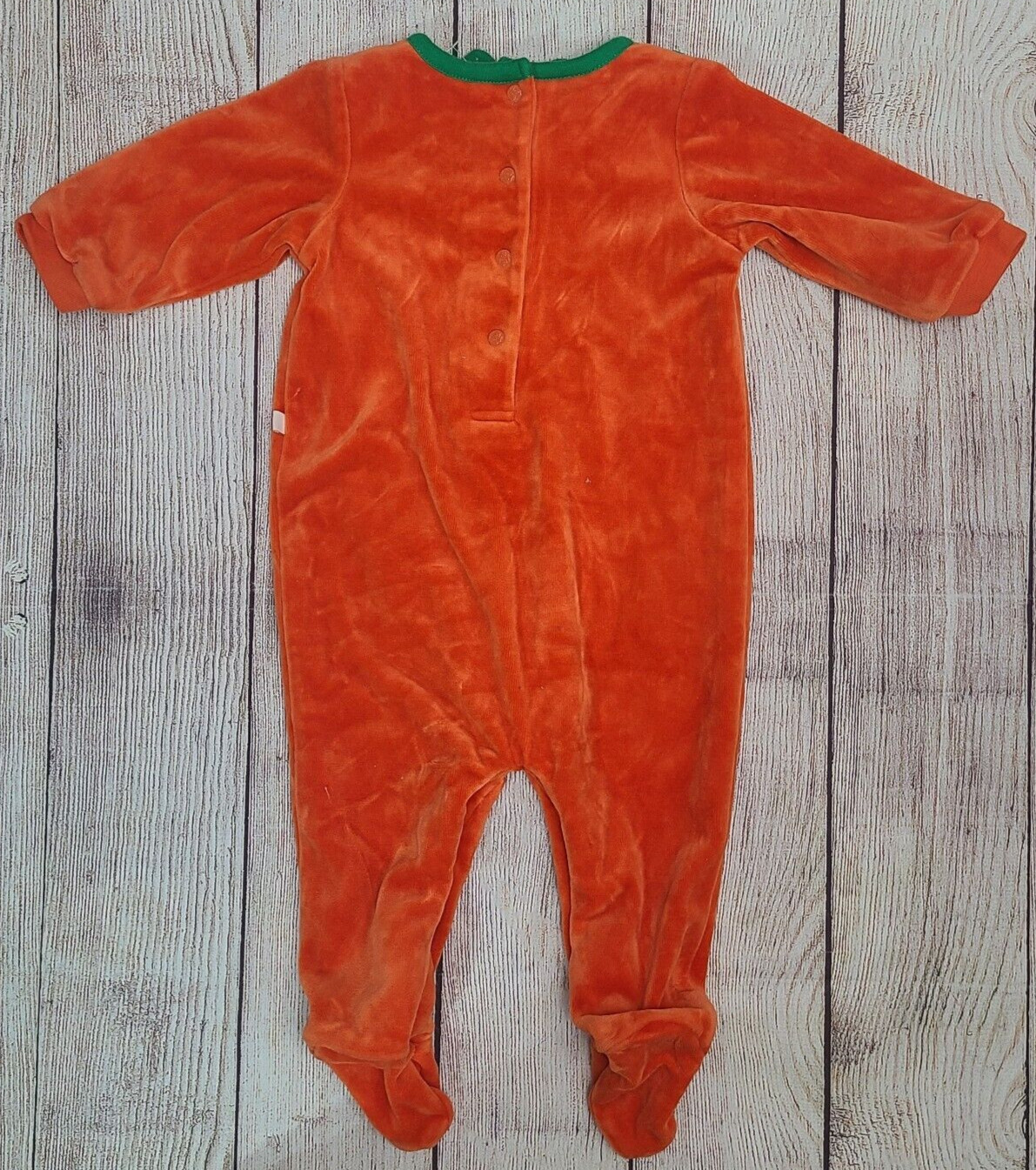OshKosh Baby Halloween Pumpkin Outfit Sleeper Infant Size 6-9 Months Orange