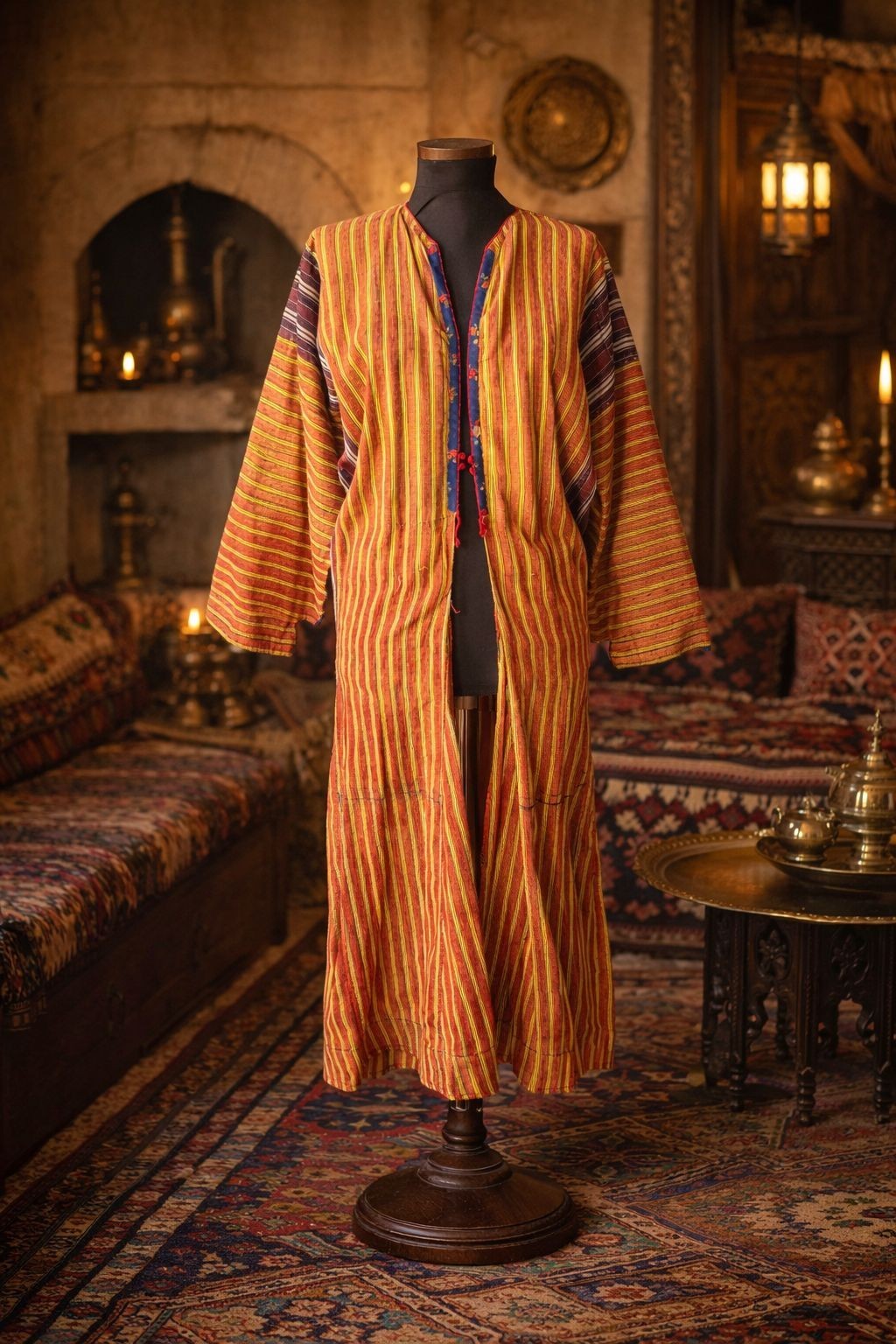 Antique Ottoman Anatolian Kaftan – Handwoven Textile – Authentic Historical Garm