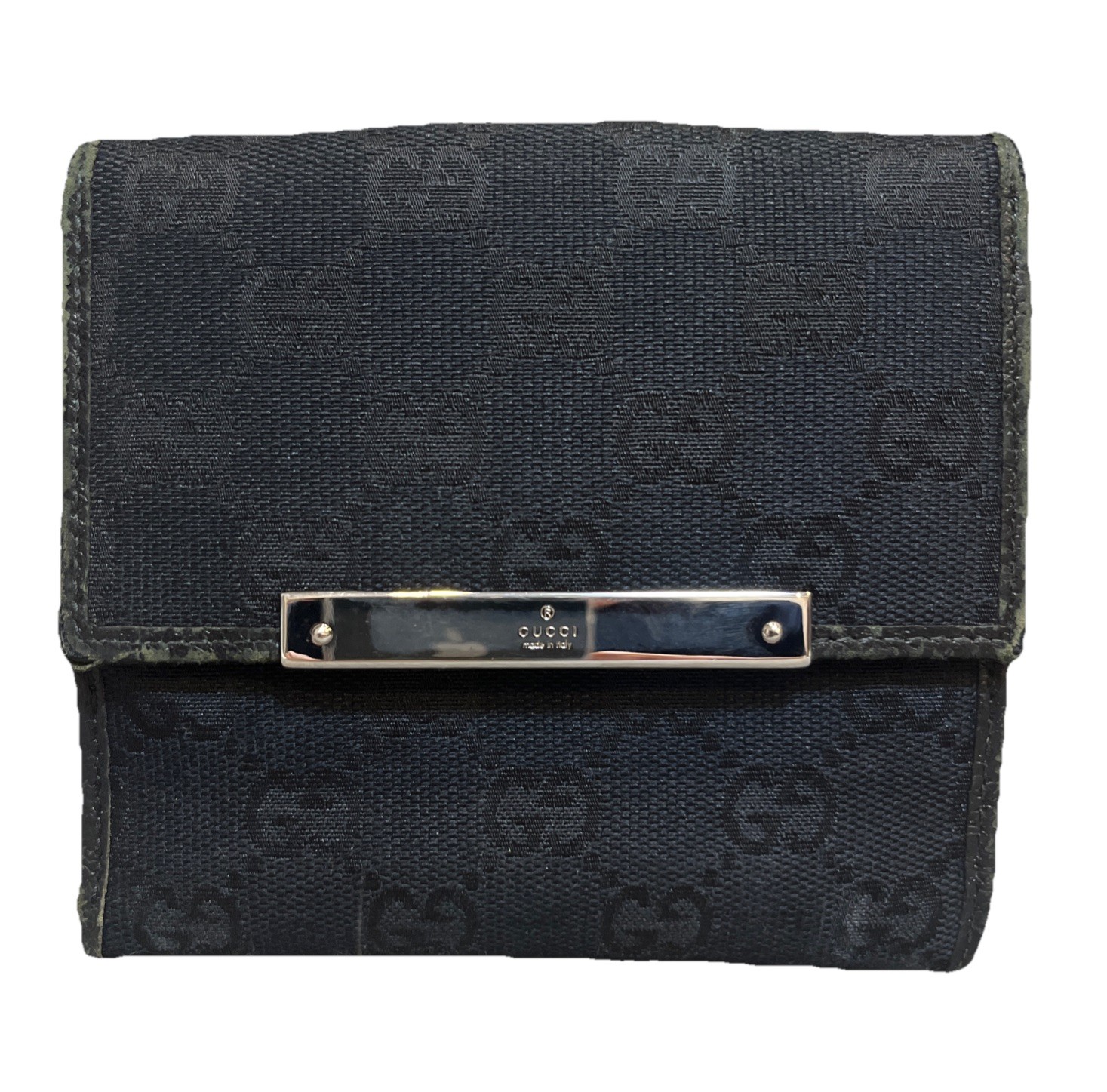 Gucci GG Canvas bifold wallet black