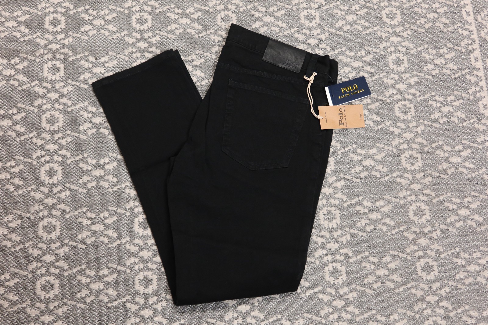 New Polo Ralph Lauren Men’s Stretch Slim Straight Fit Pants – 31 x 30 – Black