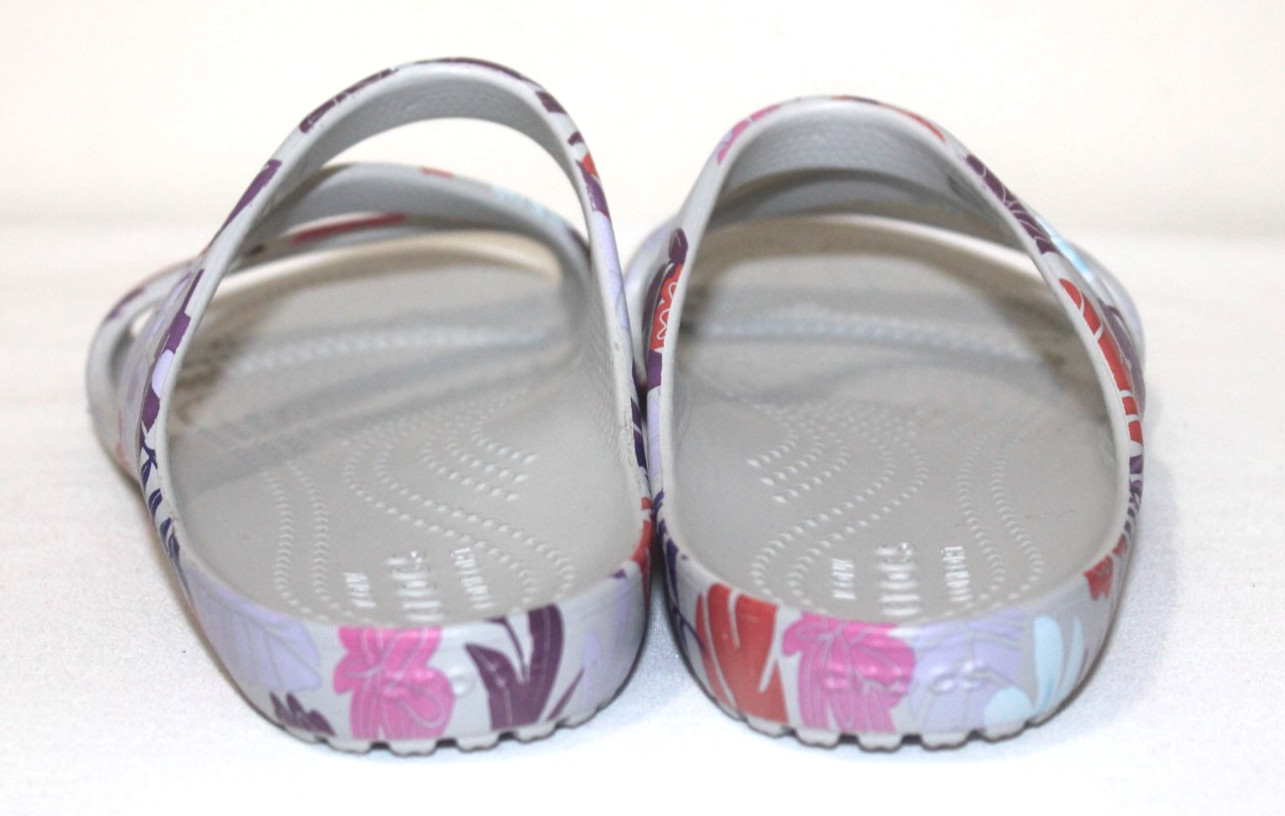Crocs Kadee II Size W7 Tropical Floral Slides Sandals Women’s Iconic Comfort