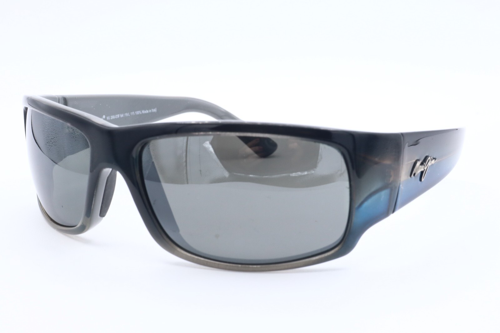 Maui Jim World Cup MJ 266-03F Black Polarized Sunglasses Gray NEW!