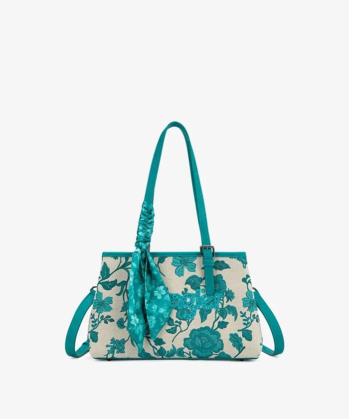 Wrangler Floral Printed Braided Scarf Crossbody Bag
