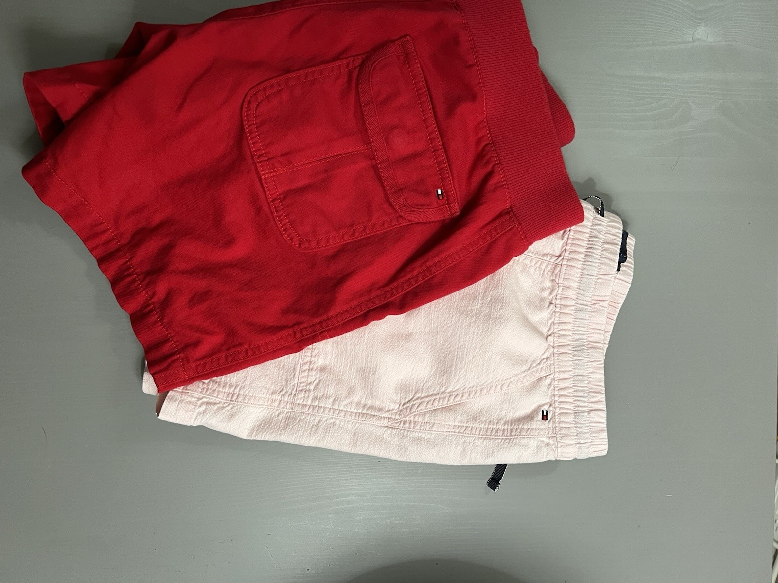 Tommy Hilfiger Women’s Shorts, Red And Light Pink, Size M