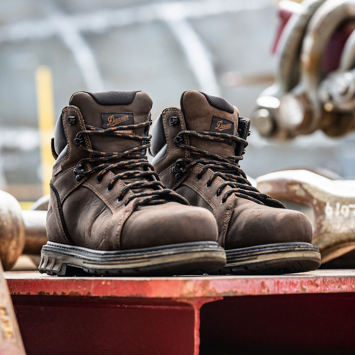 DANNER® STEEL YARD 6″ BROWN STEEL TOE WORK BOOTS 12531 – ALL SIZES – NEW