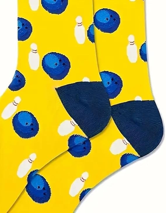 10 PIN BOWLING | Mens Womens Unisex Fun Novelty Socks One Size UK 6-11 EU 40-46