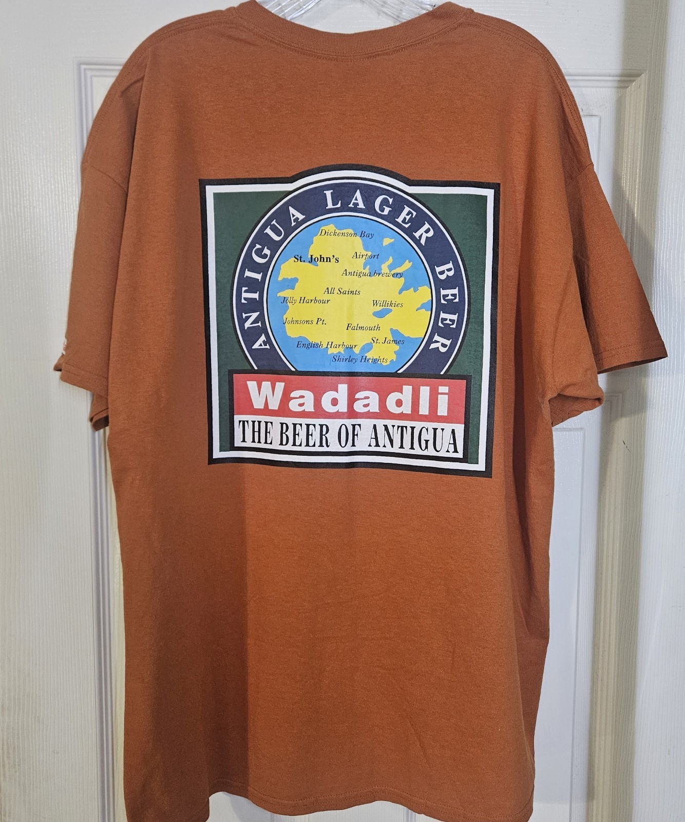 WADADLI BEER T SHIRT MENS SIZE X LARGE ANTIGUA LAGER