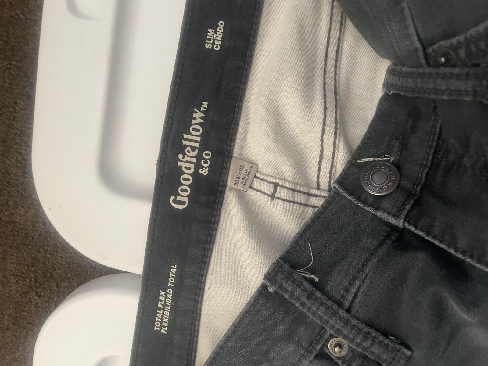 Goodfellow & Co Slim Total Flex Black Men’s Casual Pants 30W x 30L