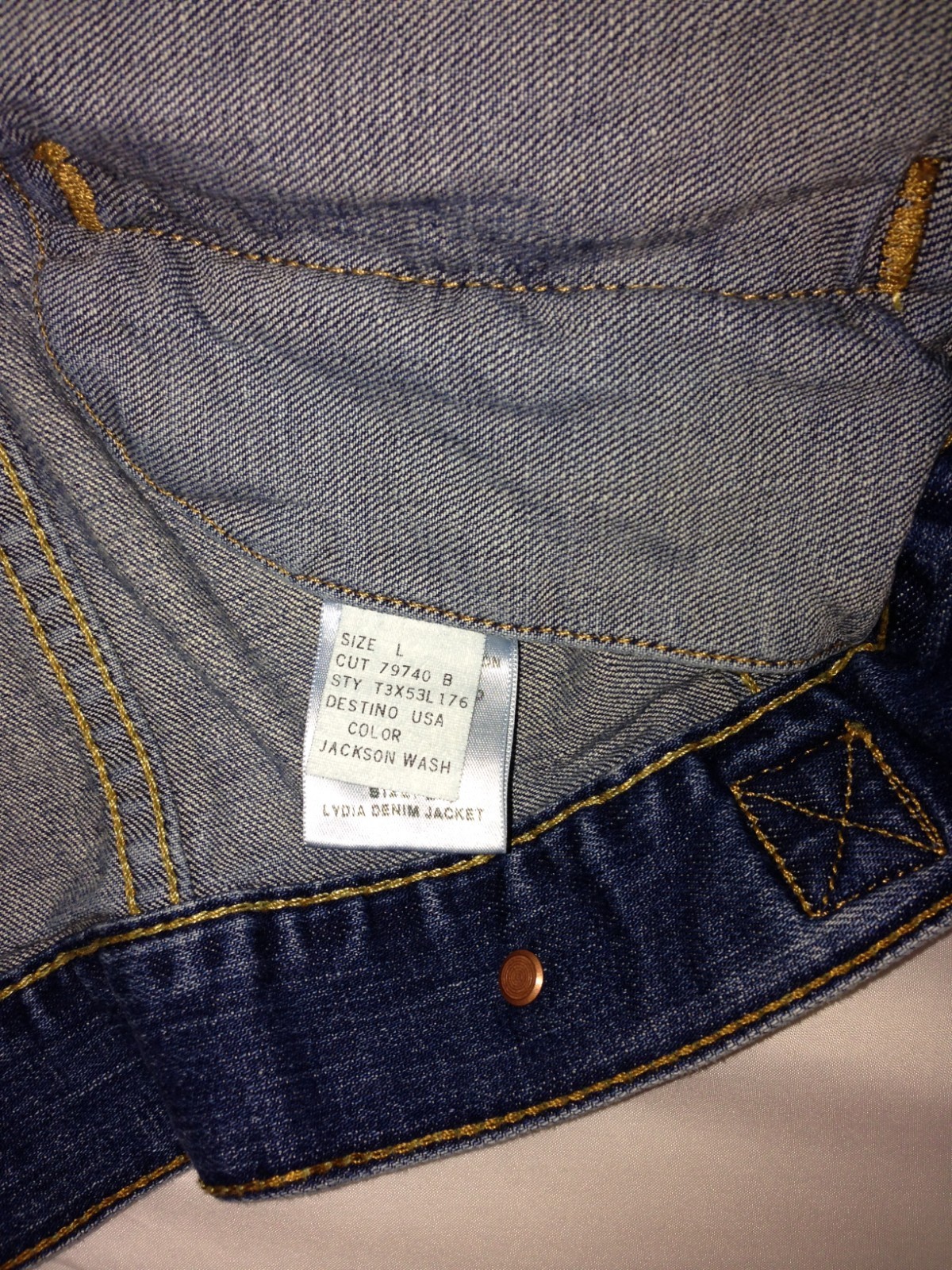 Ralph Lauren Polo Jeans Company (Size Large) Blue Denim Jacket E18