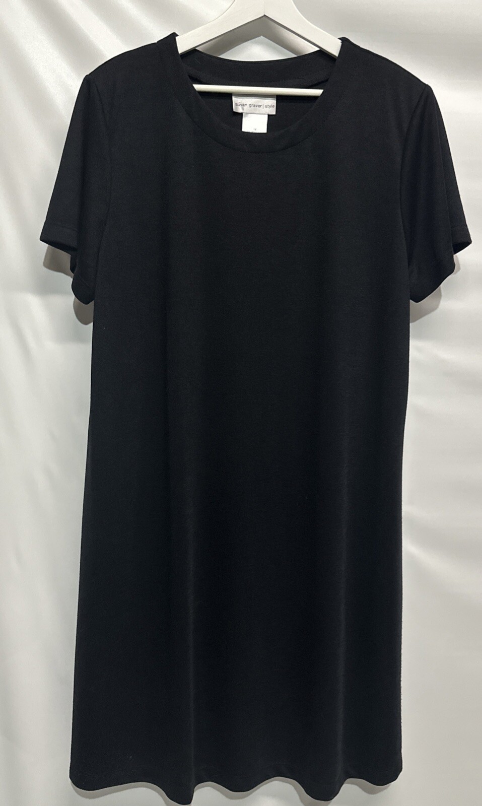 Susan Graver Black Shift Dress Any Occasion Or Season NEW Size 1X