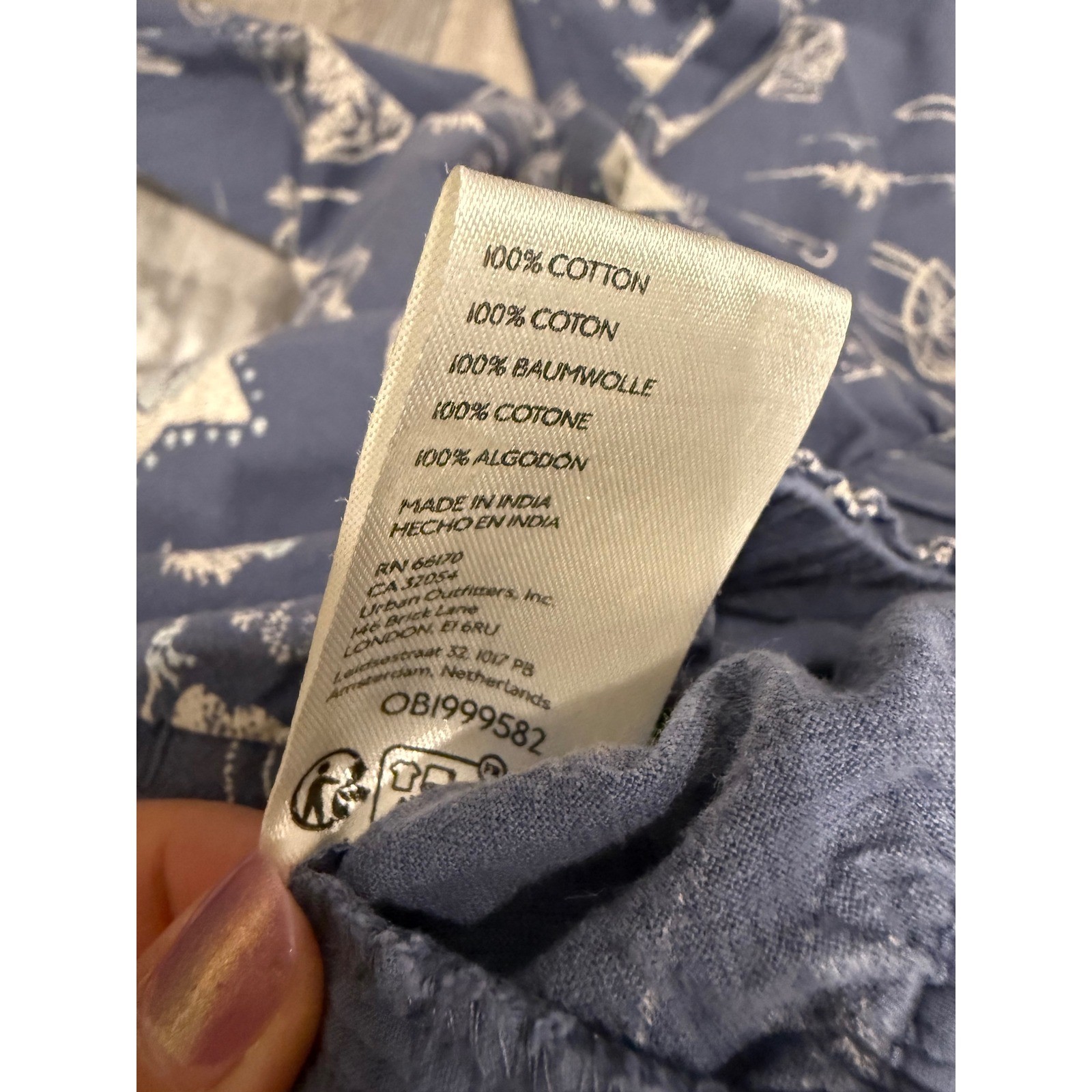 Free People Seaside Pull On Rodeo Indigo Wide Leg Pants – Small