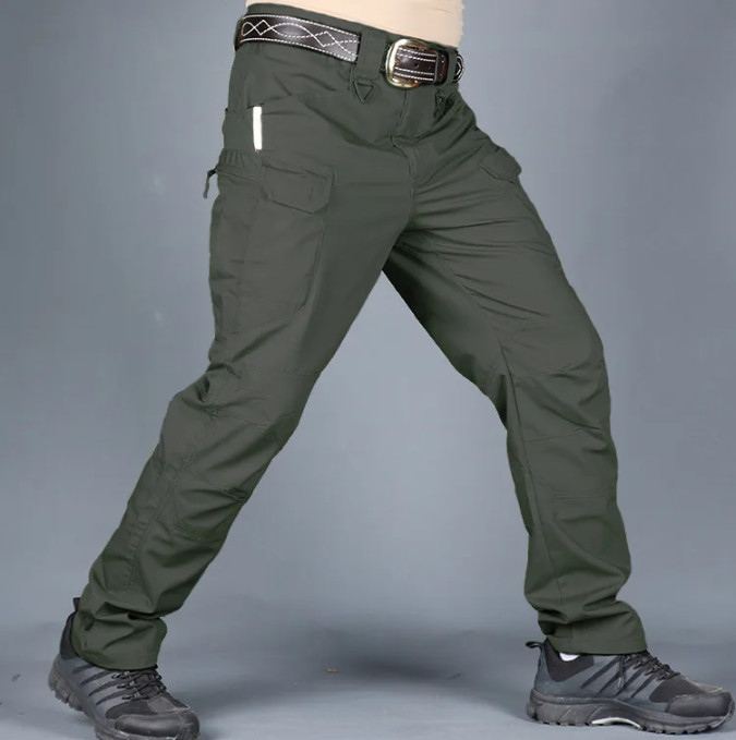 Mens Cargo Pants Work Combat Pants Outdoor Hiking Waterproof Trousers Tactical
