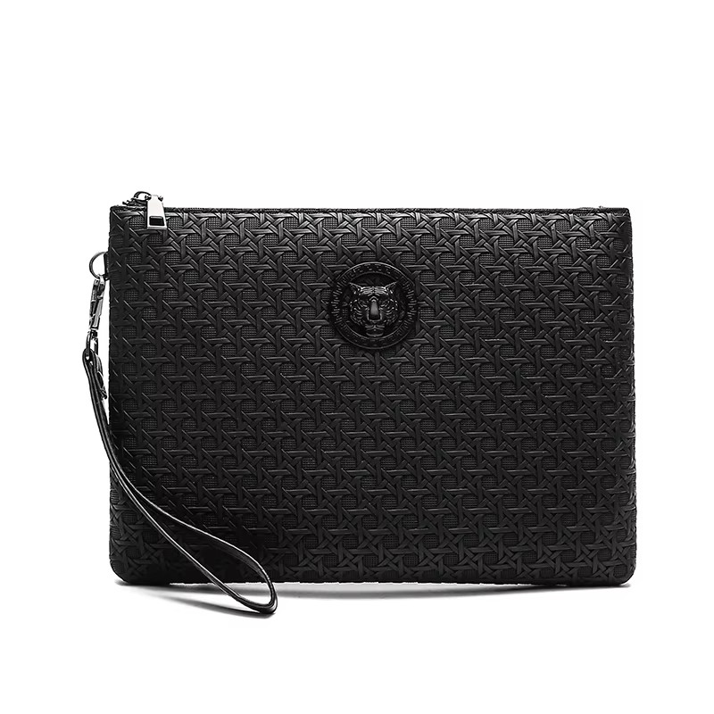 Fashion Business Men Day Clutch Durable Soft PU Leather Money Handbag Casual Mal