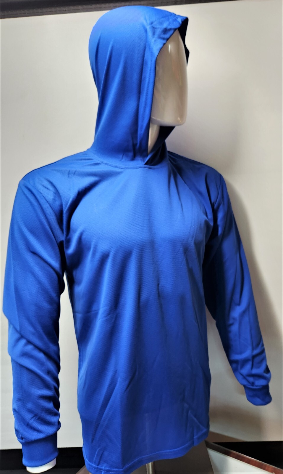 Hi Visibility Long Sleeve Safety Hoodie Shirt , Quick Dry Polyester Birdeye mesh
