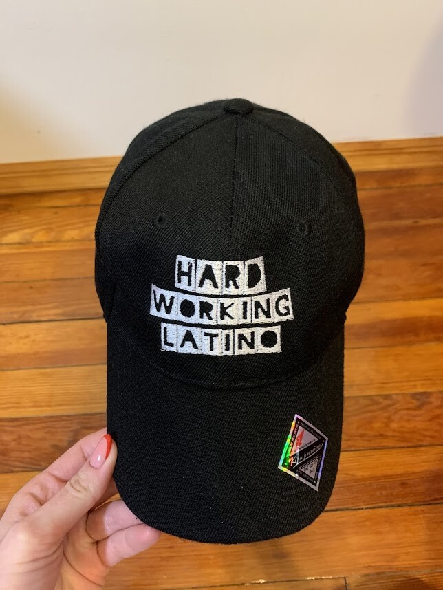 KIPA Premiums Black Baseball Cap – Hard Working Latino – Cotton Blend One Size