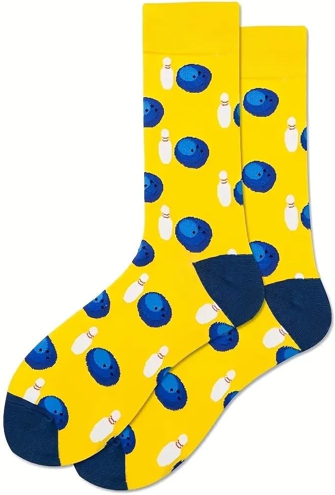 10 PIN BOWLING | Mens Womens Unisex Fun Novelty Socks One Size UK 6-11 EU 40-46