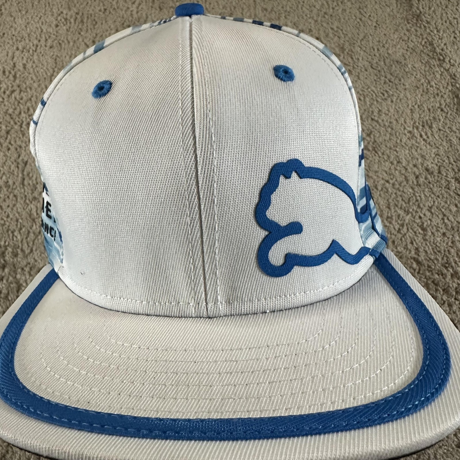 Puma Hat Cap Snap Back Men White Blue Farmers ins. Cobra Rickie Fowler