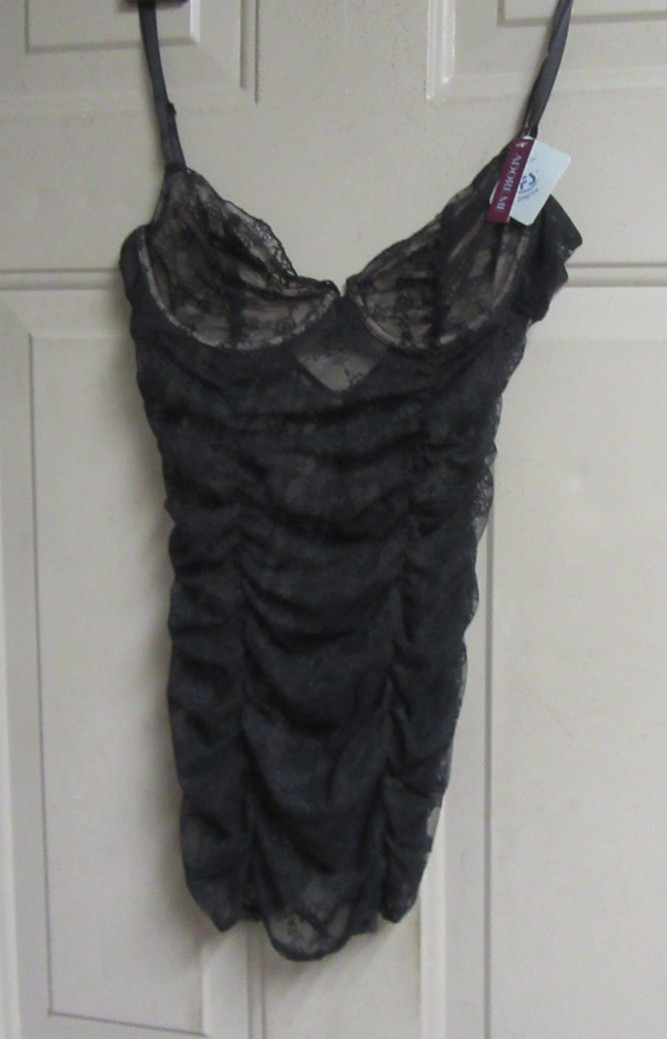 ADORE ME – STRETCH LACE – NO PANTIES – UNDERWIRE – SIZE S – BLACK- NWT