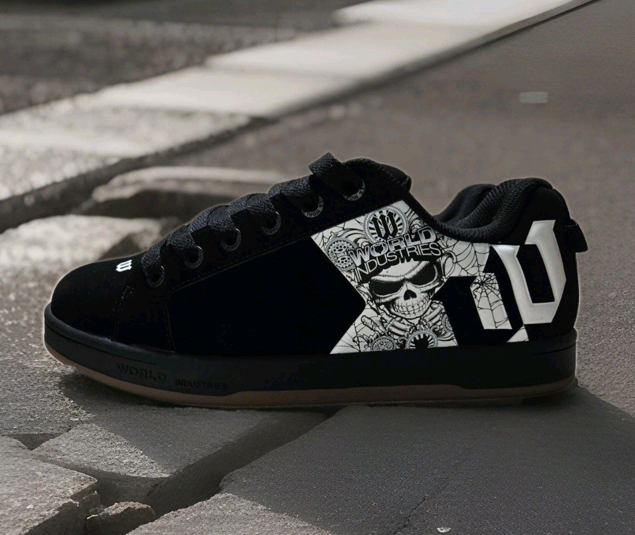 Men’s World Industries Reflect Skate Shoes – Black/White