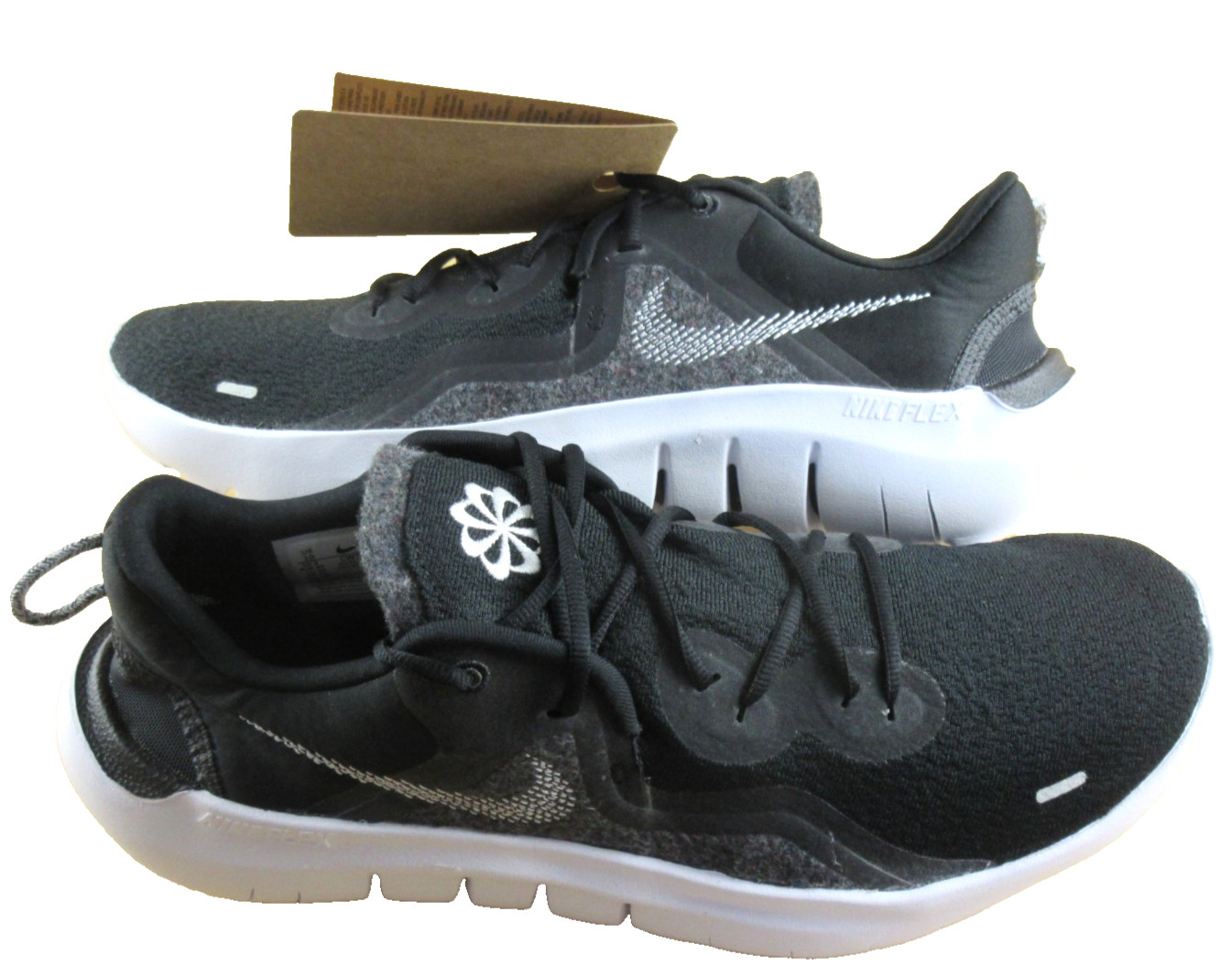 Nike Men’s Flex 2021 RN Running Shoes Black White Smoke Grey Size 11 NIB