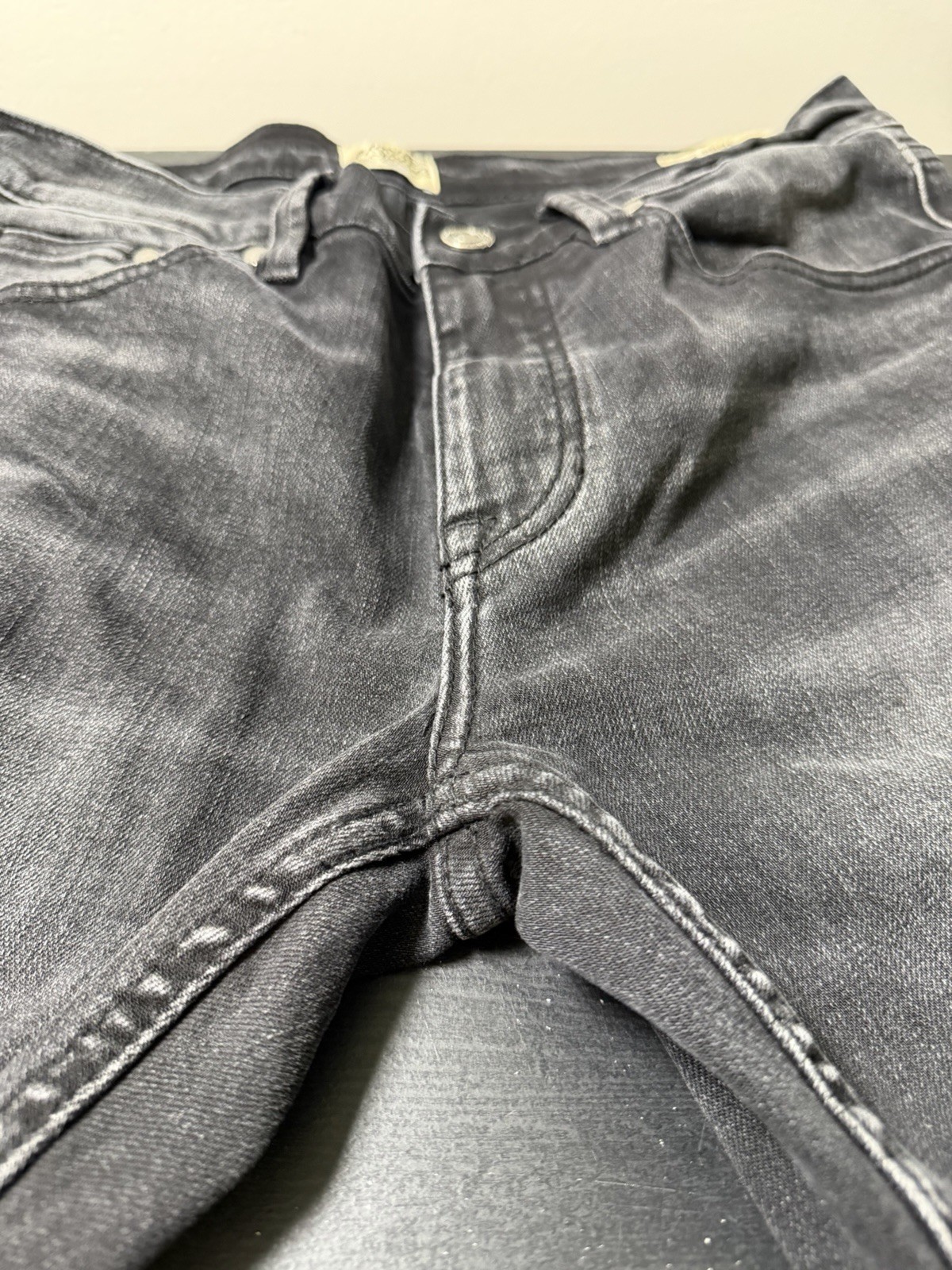 Moon Shine Spirit Brad Paisley 120 Proof Slim Straight Jeans Mens 33X32 Black