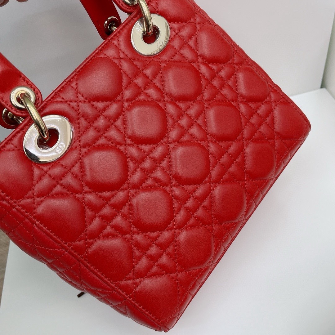 Dior Pre-Owned Authentic Lady Dior Top Handle 20*17*88 Free Tracked Shipping