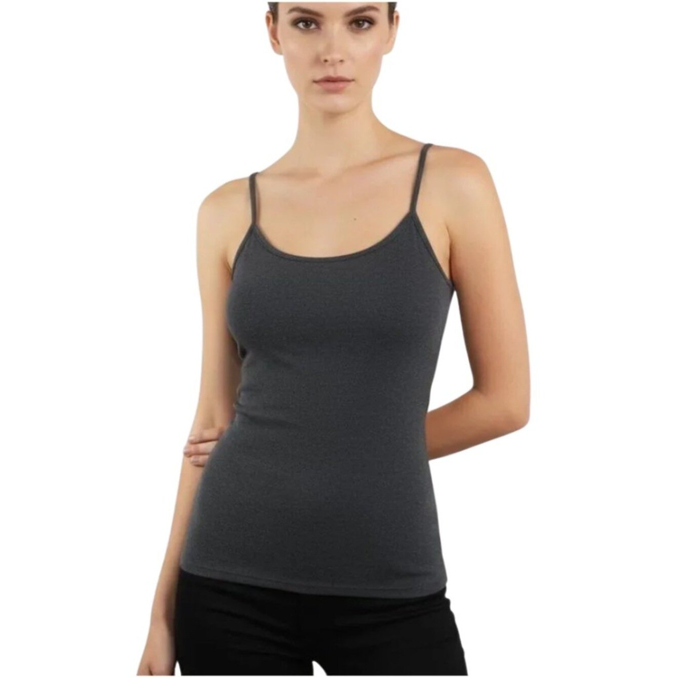 Rendez-Vous Paris Cami Tank Top Bundle Size 3 (M) Gray Olive Green 3-Pack