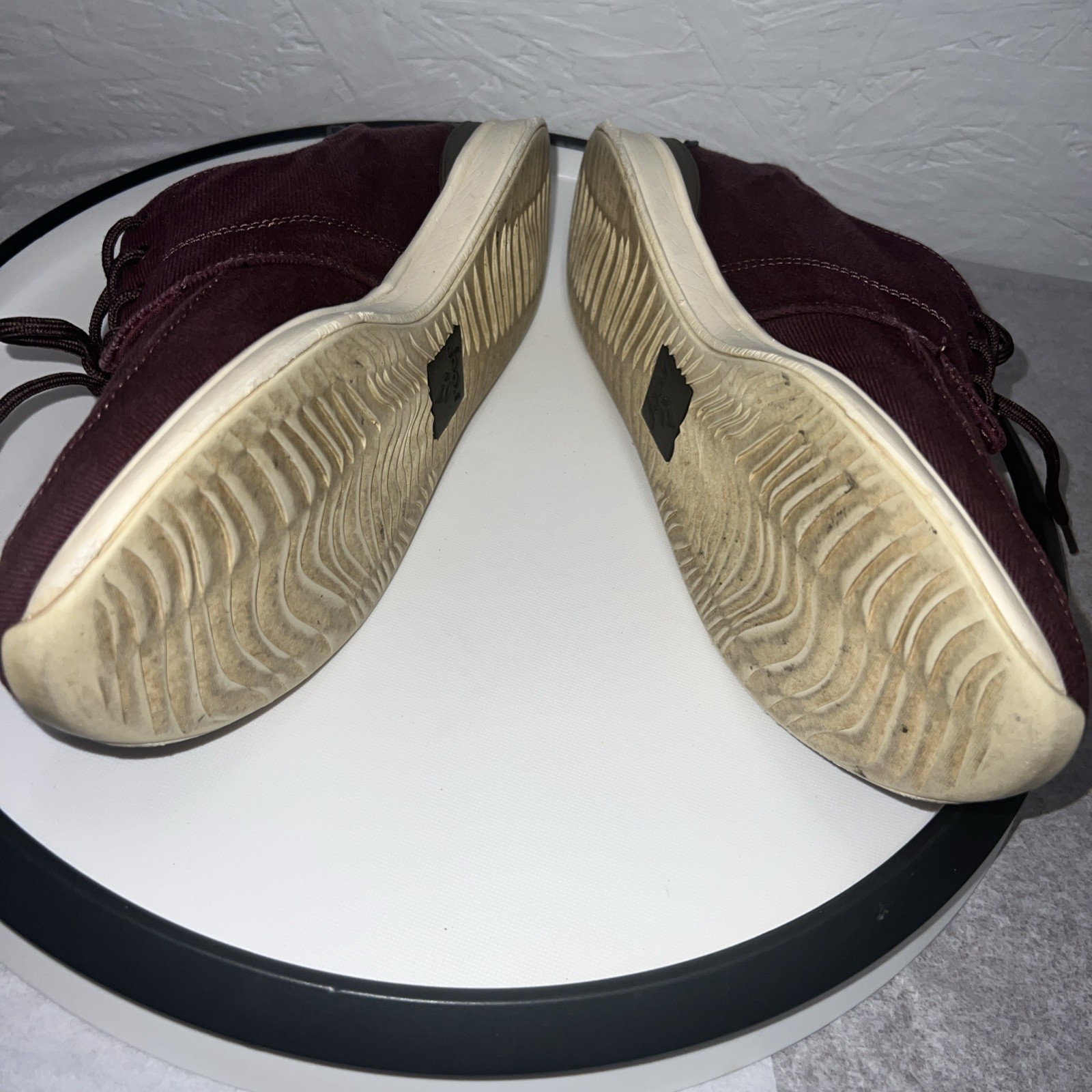 Reef Rover Canvas Sneakers Shoes Womens Size 9 Maroon Red Casual Travel Beach