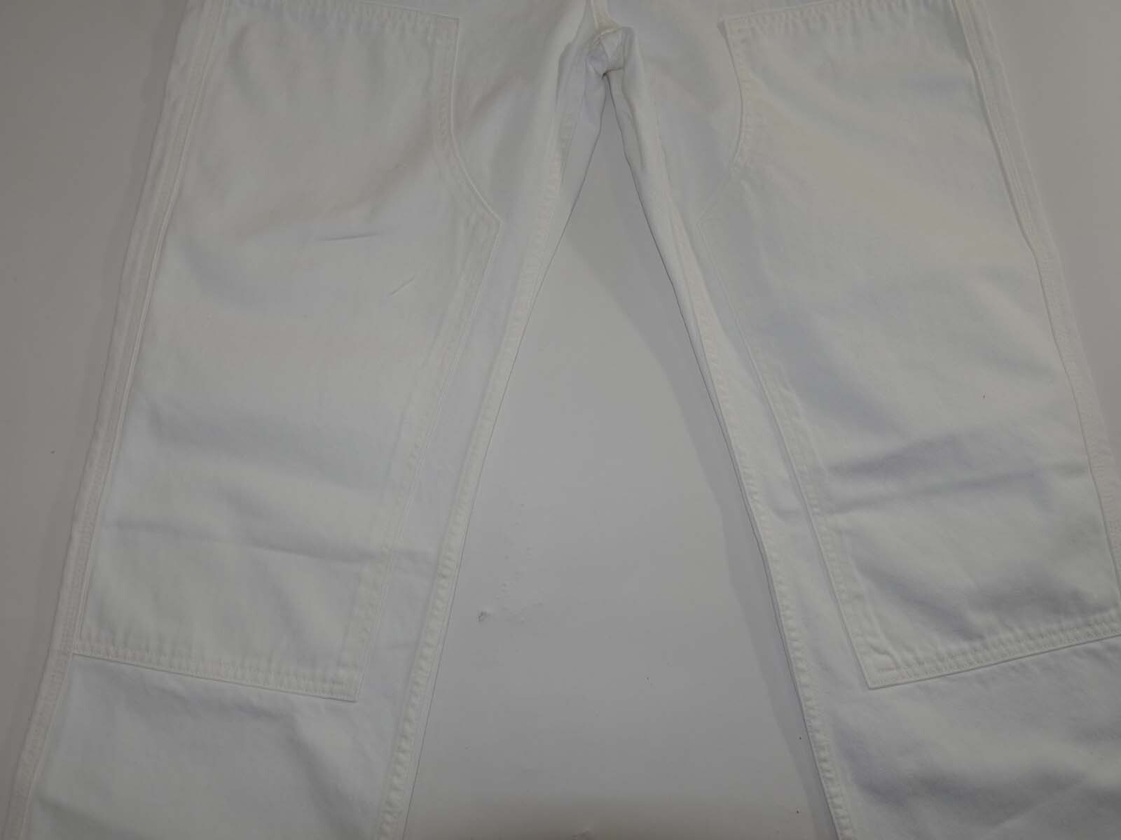 7 For All Mankind Mens Utility Workwear Jeans Size 31 x 30 NWT White Denim Pants