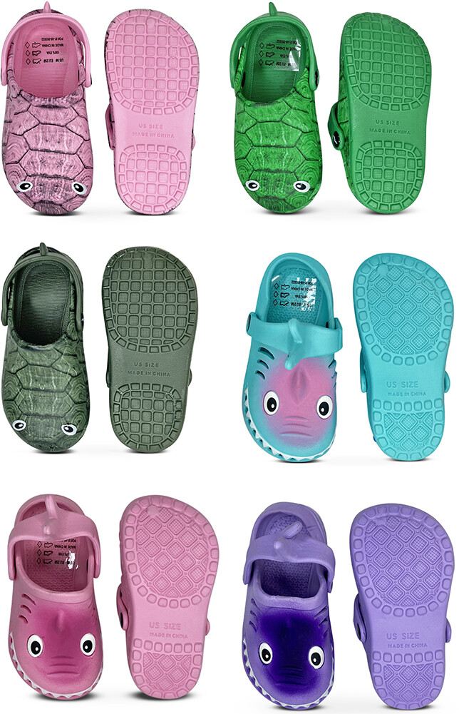 Norty Girl’s Boy’s Toddler Children Kid Fun Slip On Sandal Slipper Clog Shoe