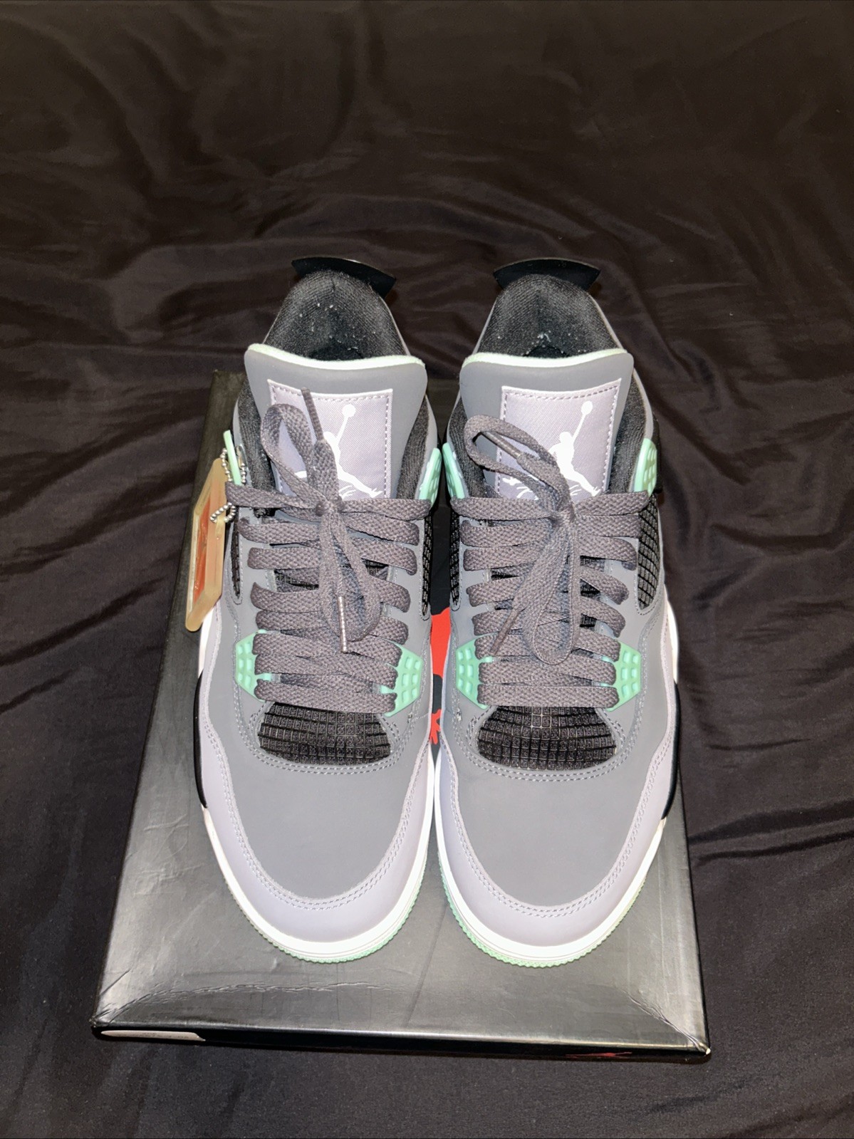 Jordan 4 Retro DRK Grey Green Glow Men’s