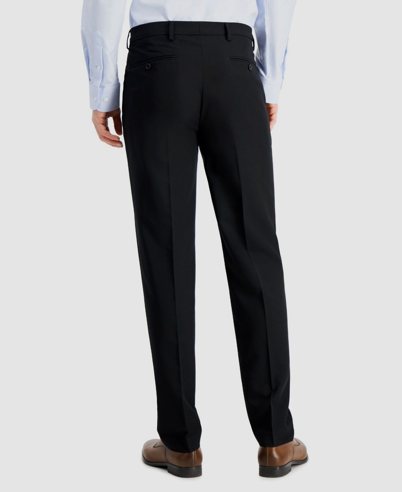 Nautica Men’s Black Modern-Fit Performance Stretch Dress Pants Size 38W 32L
