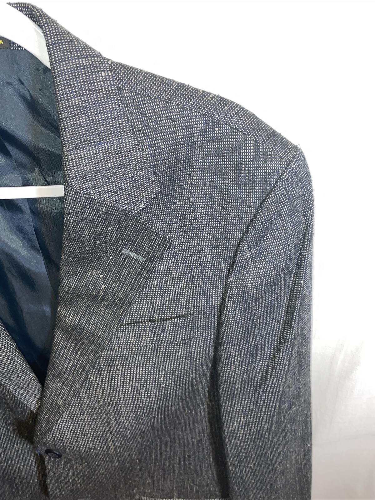 Deansgate Suit Jacket Mens Size 38R Gray 100% Silk Two Button Formal Business