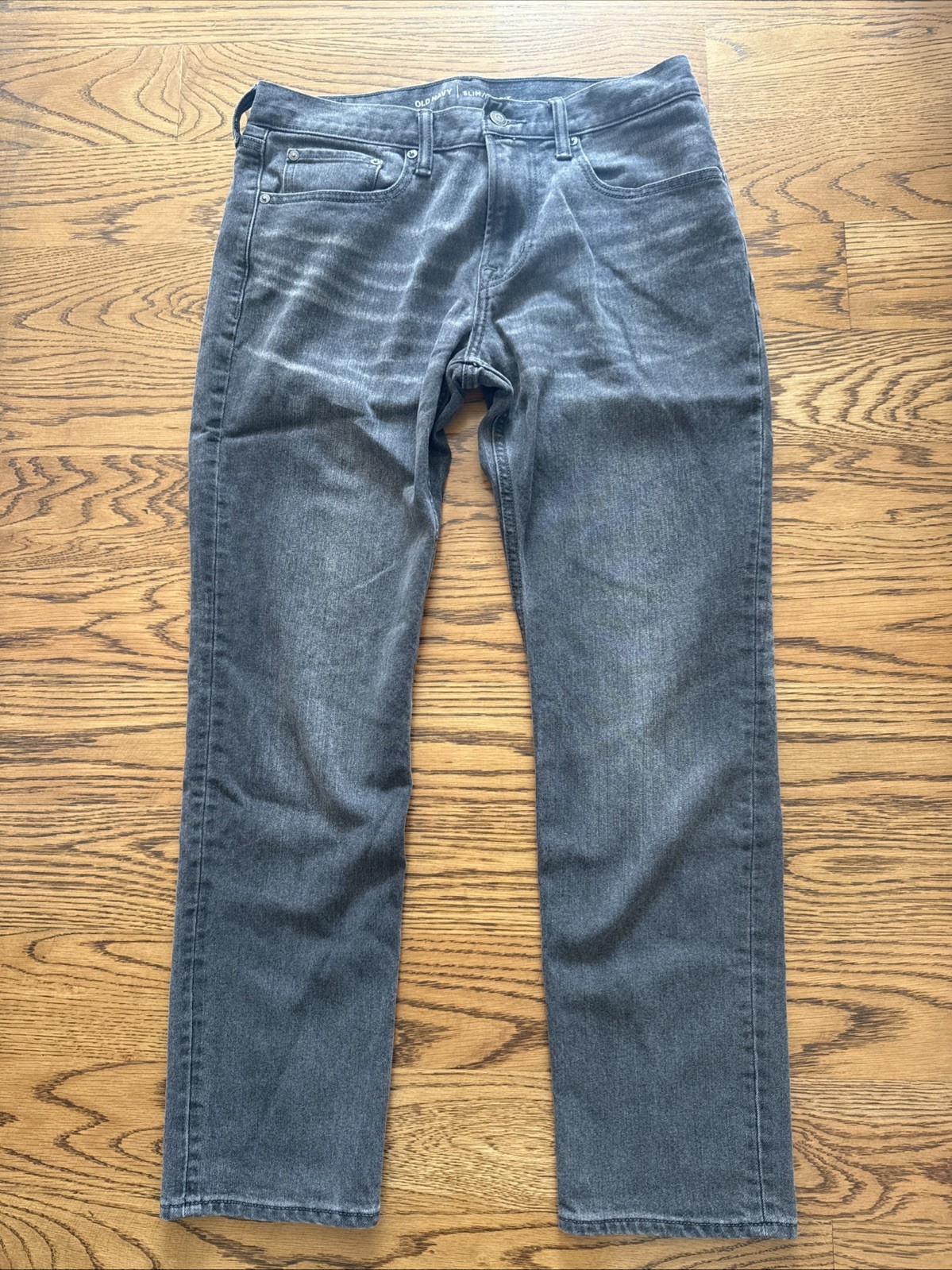 Old Navy Dark Gray / Black Men’s Slim Etroit Denim Jeans Size 32×30