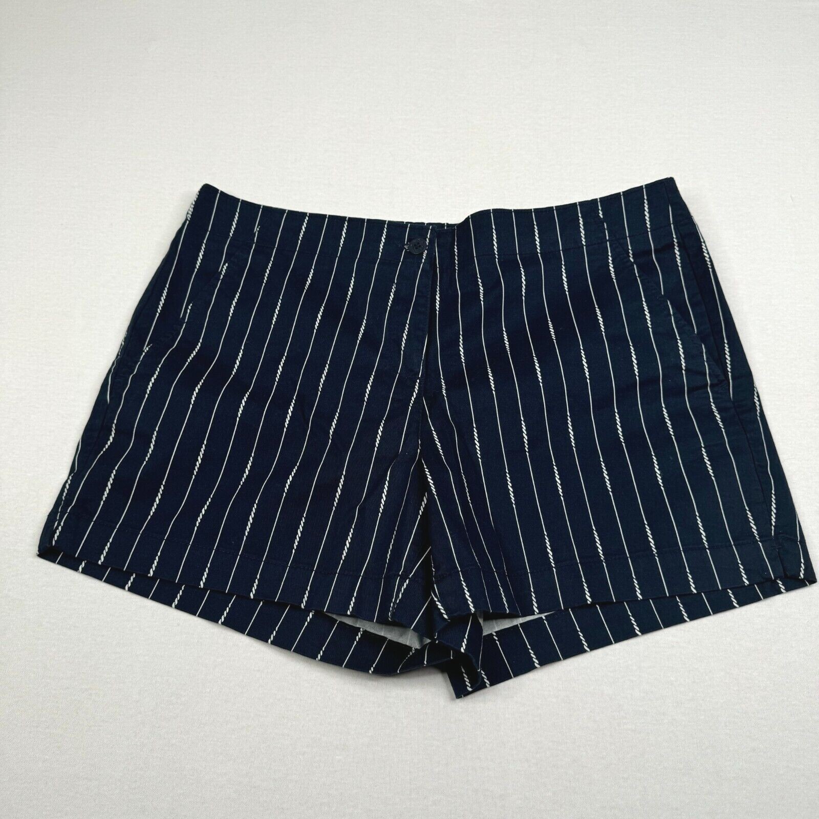 Nautica Women’s Cotton Stretch Twill Shorts Mid Rise Pockets