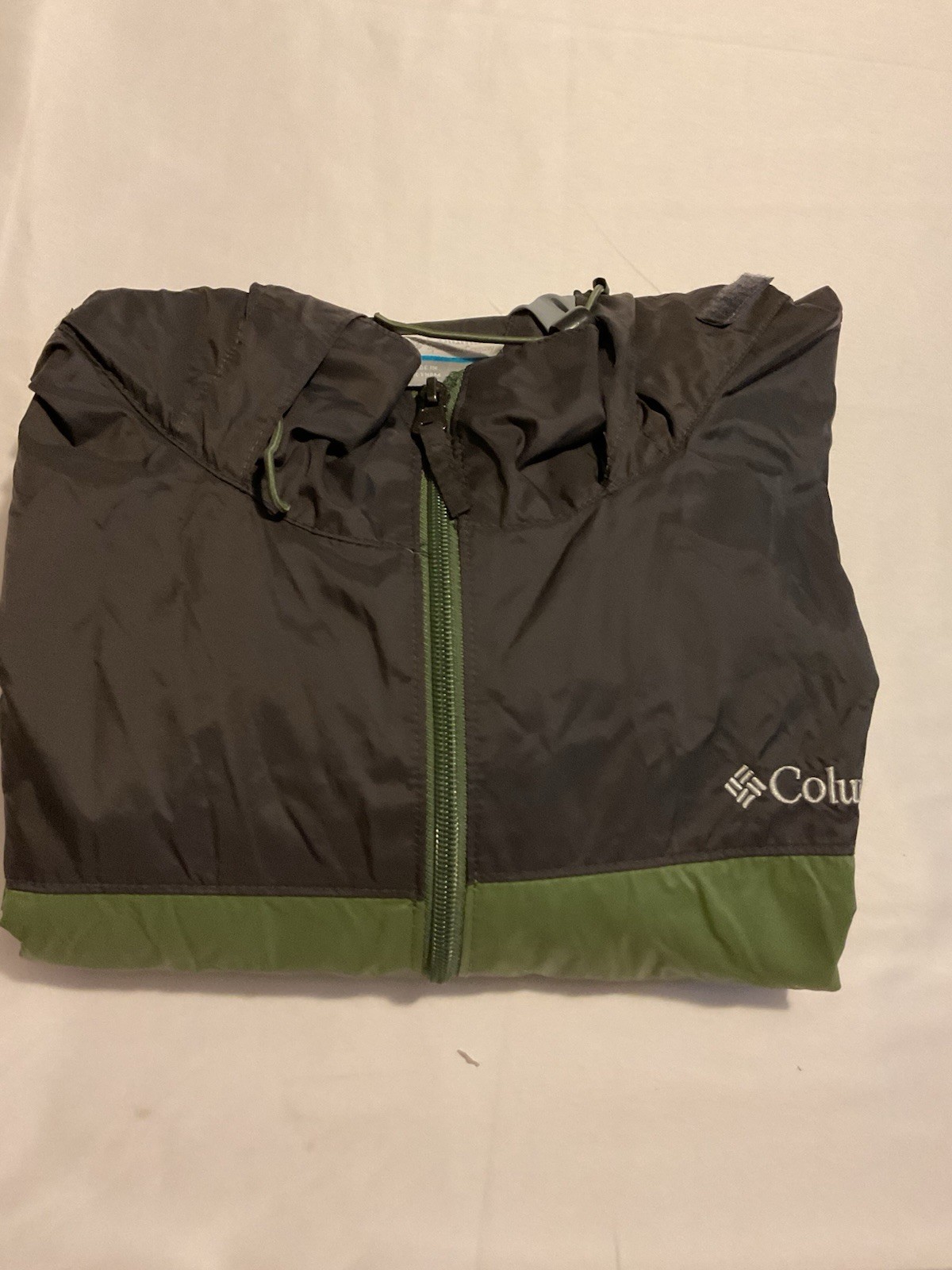 Columbia Men’s Full Zip Hooded Colorblock Windbreaker Jacket Logo XXL
