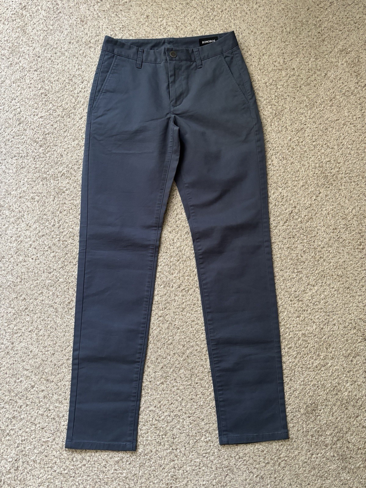 NEW Bonobos Pants Mens Size 28×32 Blue Gray The Original Chino Tailored Fit