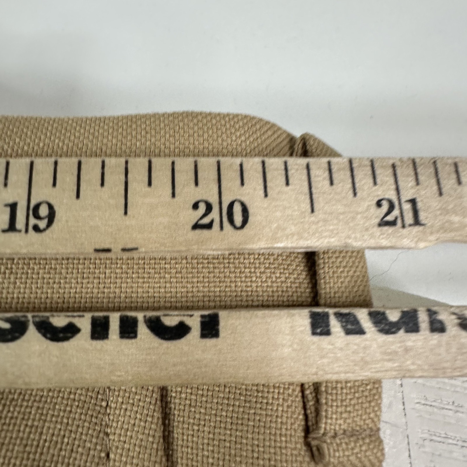 Hardwick Suit Mens 48R Tan 2 Button Gold Accents 100% Polyester Pants 40×29 Flat