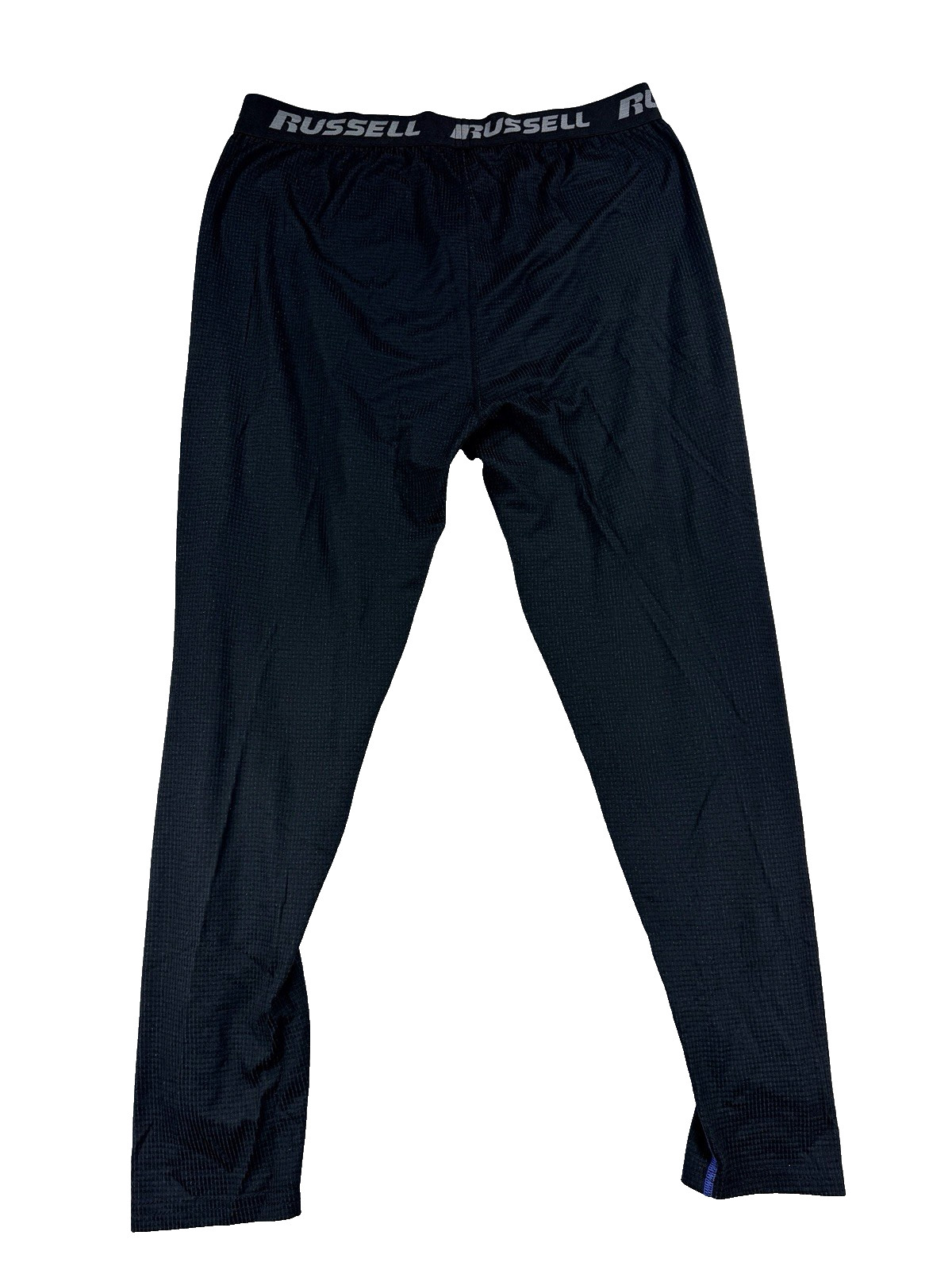 Mens Russell Dri-Power 360 Base Layer Pants Long John Compression Large Black