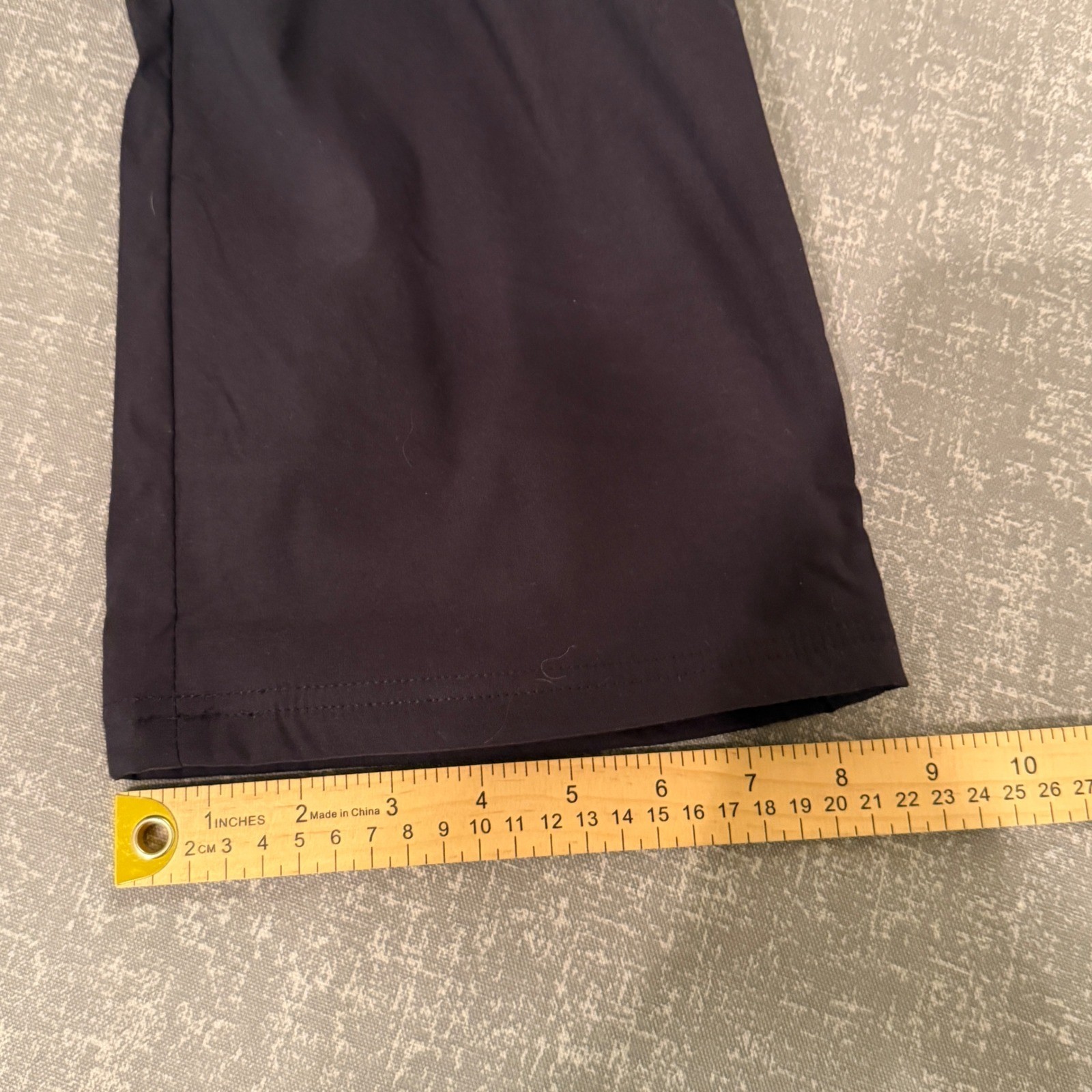 Orvis Mens Fleece Lined Tech Pants 36×34 Dark Navy Blue Stretch Hiking Outdoor