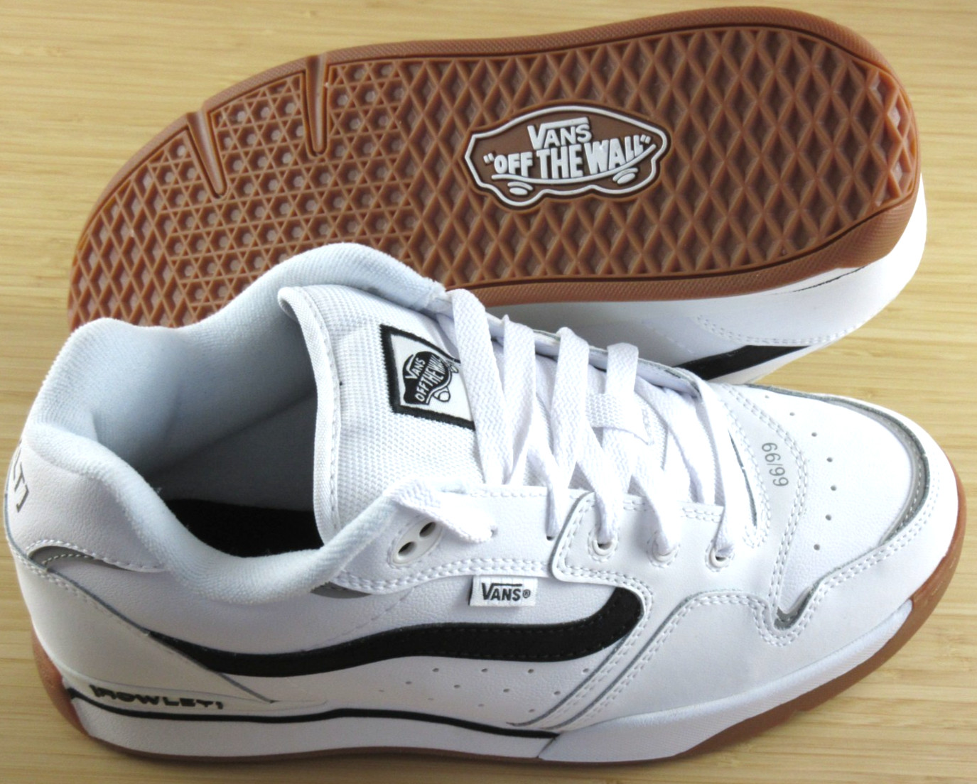 Vans Men’s Geoff Rowley XLT White Black Lace up Skate Shoes size 13 NEW