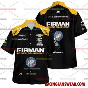 Patrick Emerling Nascar Racing 2026 Apparel Clothes Hawaiian Polo Shirts