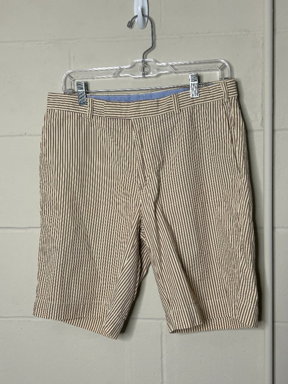 Polo Ralph Lauren Shorts Mens 32 Seersucker Classic Fit 9 Inch Preppy Summer