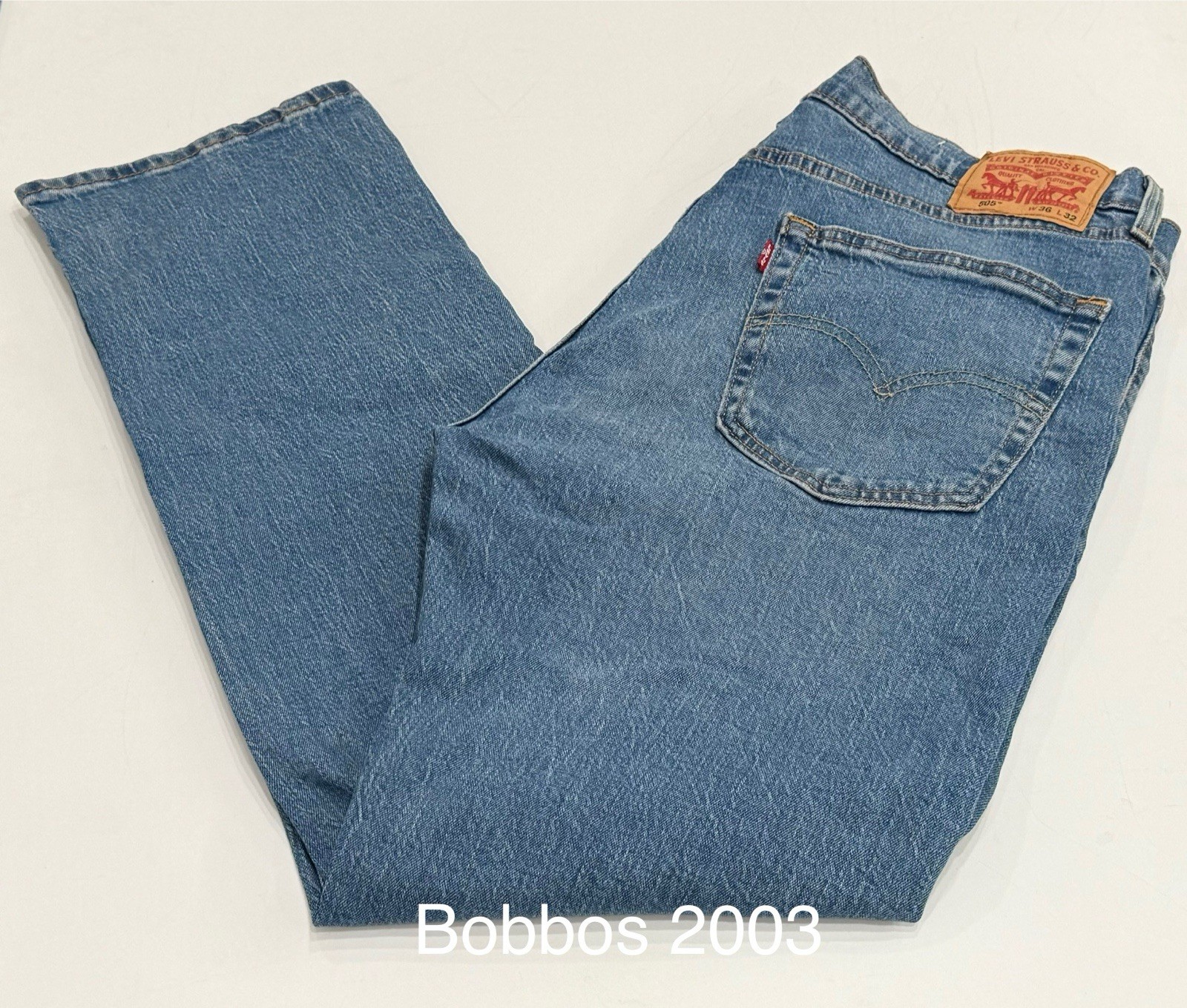 Levi’s Men’s Classic 505 Regular Fit Jeans Straight Leg, Light Blue, Size 36X32